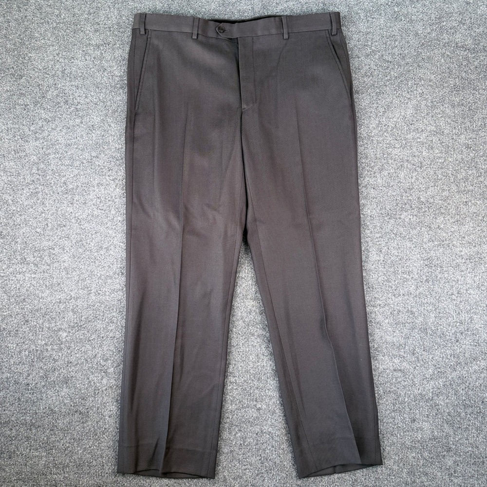 Giorgio Armani Pants Mens 38x32 Gray Wool Dress Trouser Made in Italy